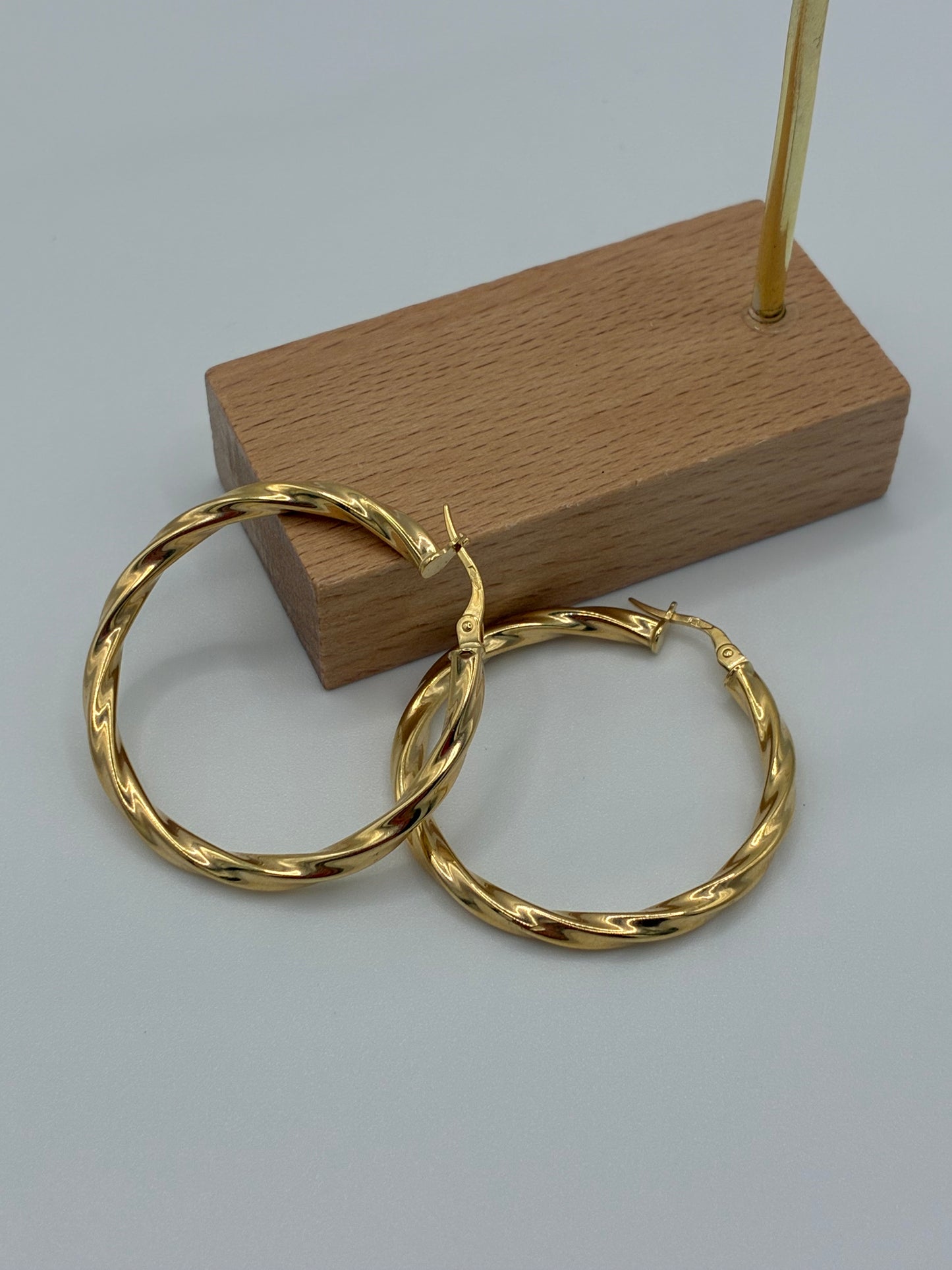 Cerchietti torchon in oro giallo