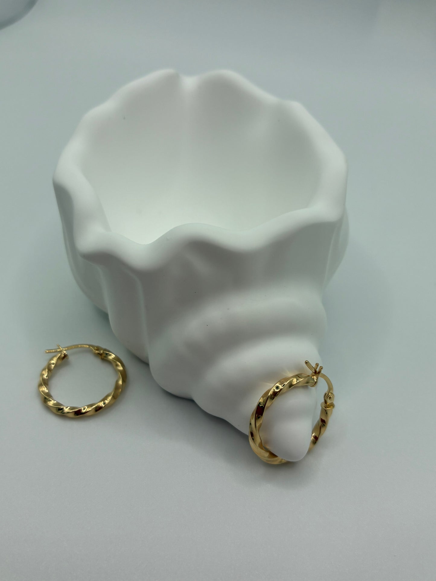 Cerchietti torchon in oro giallo