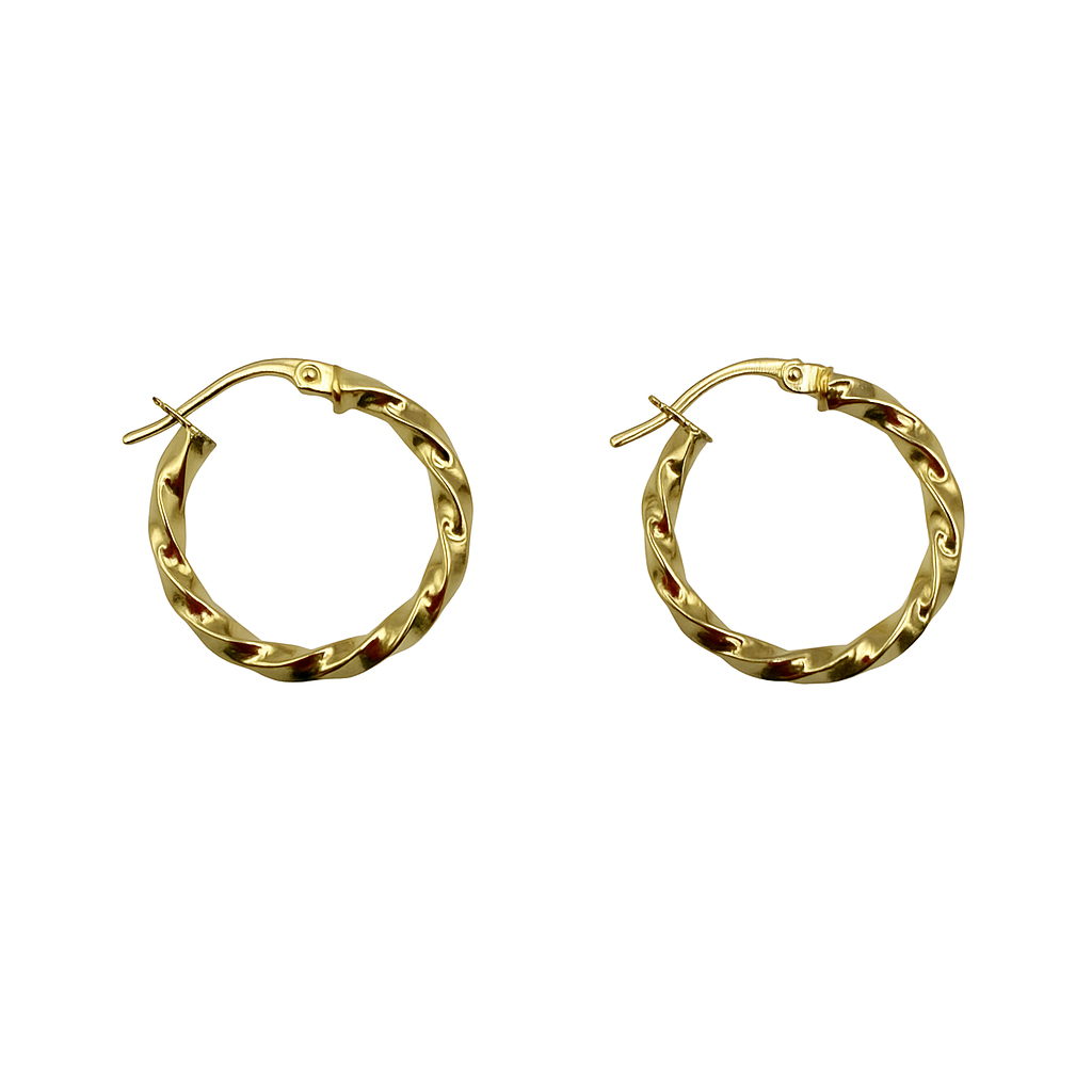 Cerchietti torchon in oro giallo