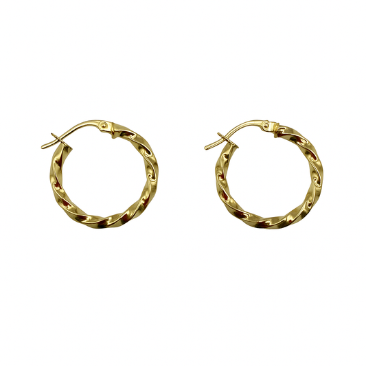 Cerchietti torchon in oro giallo